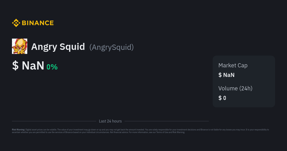 Angry Squid Price  AngrySquid Price Index, Live Chart and USD Converter -  Binance